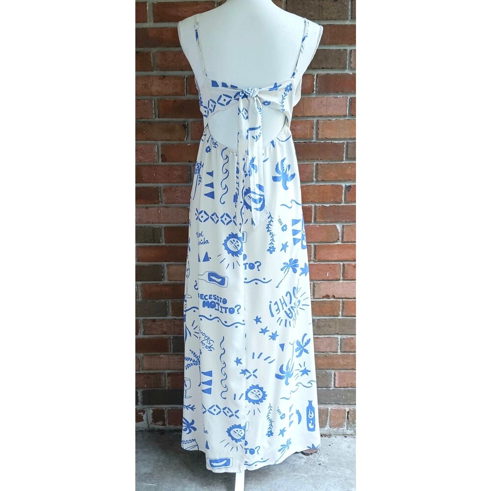 Paper Heart Australia Maxi Sundress Halter Neckline  Sun Beach Cocktails Sz M - Picture 5 of 11